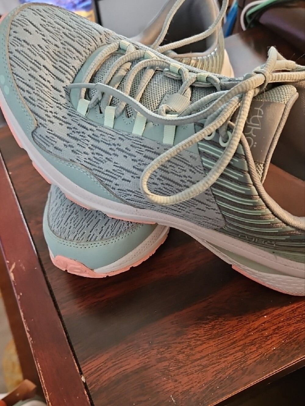 Ryka Mint Green Athletic Walking Sneakers - Picture 2 of 5